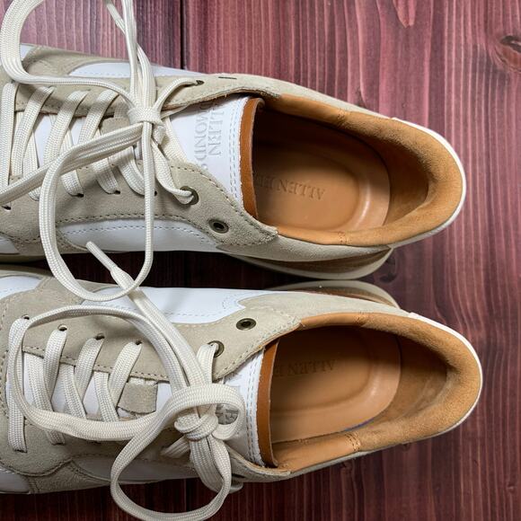 NWOB! Mens Allen Edmonds Lionel Lace-Up Sneaker White Size 10 - Picture 5 of 7